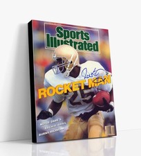 Notre Dame Autograph SI Canvas - Raghib Ismail - Rocket Man