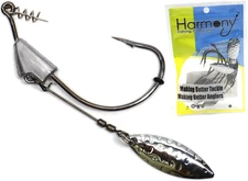 Harmony Fishing - Razor Series Underspin Swimbait Hooks (4 Pack W/ 5 Bait Pegs) 