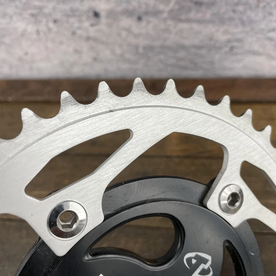 Plato Trek BMX Spider 44T 44 dientes aleación años 90 00 piñón 110 BCD de colección Foto 2 de 4