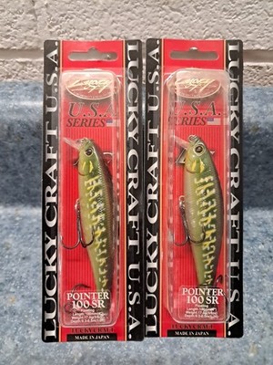 2 LUCKY CRAFT Pointer 100SR OG 5/8oz 100mm 1-2' Luckycraft Suspending Jerkbait 