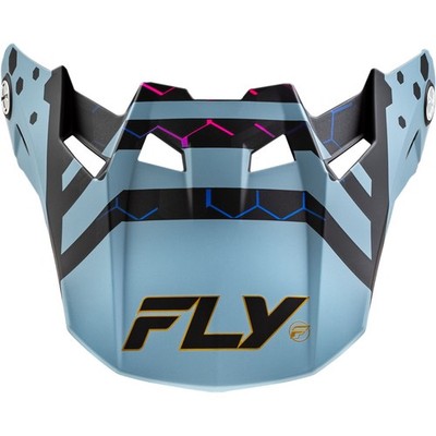 Fly Racing Formula CC Tektonic Visor - Matte Black/Slate/Blue - XL/2XL 73-4345