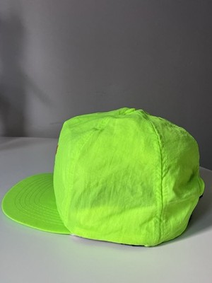 Vintage Neon Green Yellow Newport Cigarettes Hat Adjustable Rare