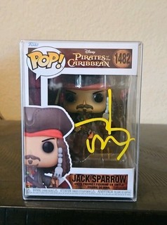 Johnny Depp Signed Captain Jack Sparrow Funko BAS Beckett Pirates
