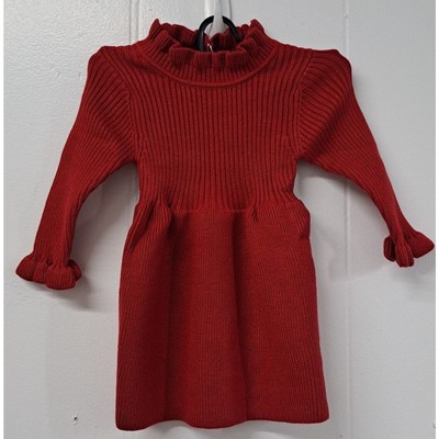 Myggpp Toddler Baby Girls Long Sleeve Casual Dress Party Red 0-6 months