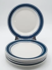Mainstays Casual Banded Cobalt Blue Stoneware 10 1/8" Dinner Plate 1-Piece