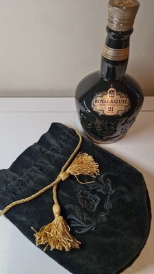 Chivas Royal Salute 21 Years Old Whisky Blue 75cl,  Bottle (empty), Pouch incl.