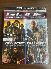 G.I. Joe 2-Movie Collection 4K UHD + Blu-ray w/slipcase UK Import-Used