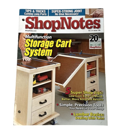 ShopNotes Woodworking Magazine Nov Dec 2012 Issue 126 Vol 21 ...