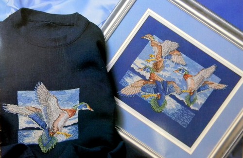 True Colors Morning Flight Wood Ducks counted Cross Stitch Pattern - Picture 4 of 4