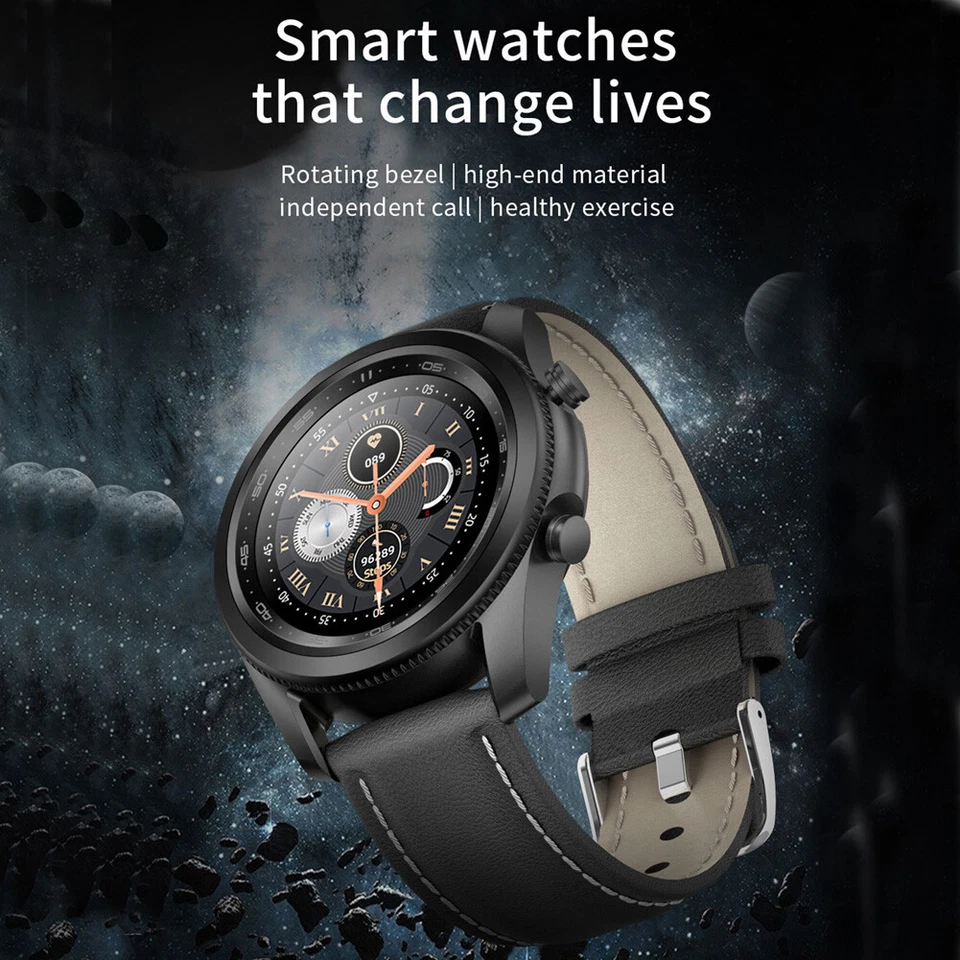 Reloj inteligente deportivo rastreador de actividad física de lujo para mujeres y hombres compañero de teléfono para iOS Android Foto 2 de 4