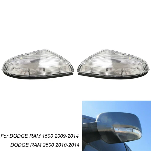 Driver & Passenger Mirror Turn Signal Lamp For 09-14 Dodge Ram 1500 &10-14 2500