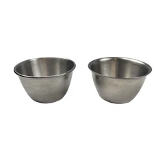 2 Vollrath Stainless Steel Bowls 6926 Kitchen Prep Condiments Storage 3”x2” USA