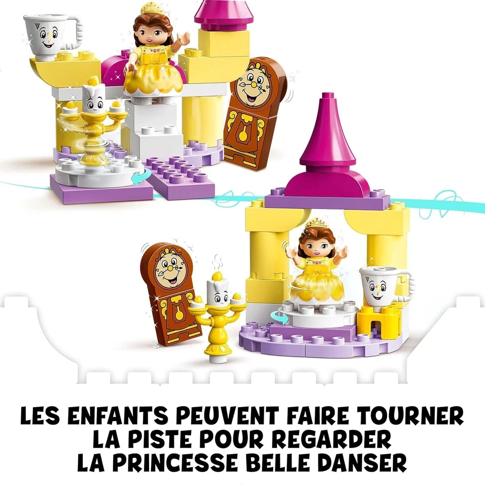 Lego Duplo Disney 10960 la Belle et la Bête la salle de bal de Belle complet - Photo 3/4