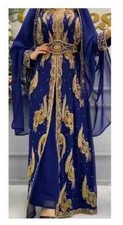 Stylish Farasha Ramadan Eid Sale Dress Islamic Kaftan Dubai Moroccan Abaya Gown