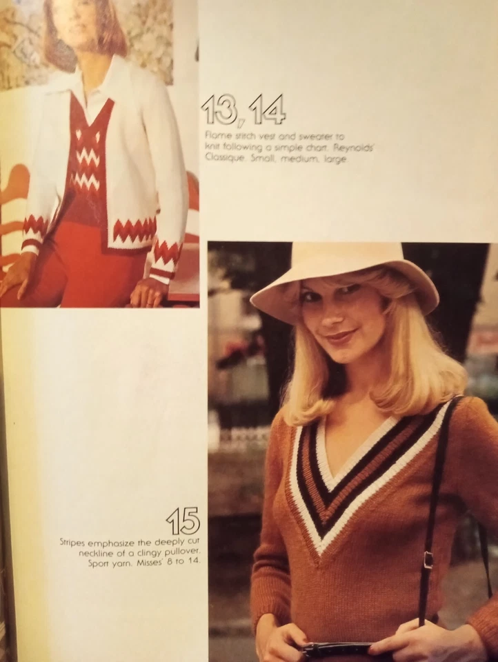 101 Vintage 70s Knitting Sweater Patterns Vintage Sweater Crochet Patterns - Image 3 of 4