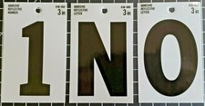 Everbilt 3" Self Adhesive Reflective Vinyl Numbers/Ltr pick - 1, N or 0 