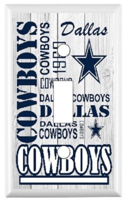 Dallas Cowboys Subway Art Standard Light Switch Cover NFL
