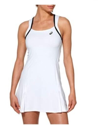 asics club dress Asics New Size XL White Tennis Pickleball Golf CLub Dress Dress NWT