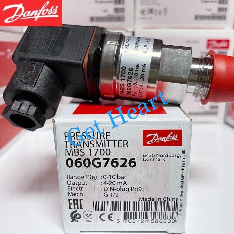 1PC Danfoss MBS1700 060G7626 Pressure Transmitter 0-10bar  FedEx or DHL or UPS - Image 2 of 2
