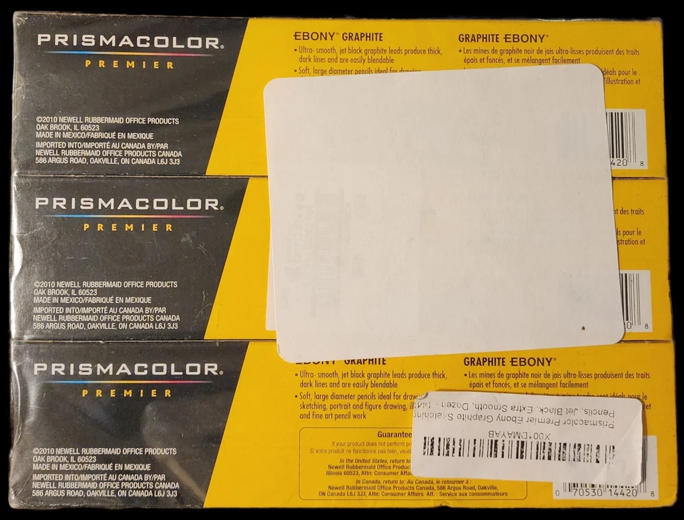 6 件 Prismacolor 乌木石墨素描绘画铅笔 12 包 14420 黑色 72 总计 — 第 3/4 张图片