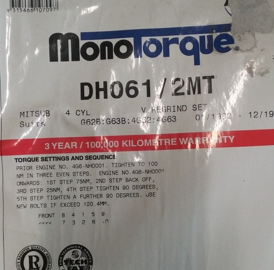 DH061/2MT ACL Engine Parts Valve Regrind Gasket Set eBay