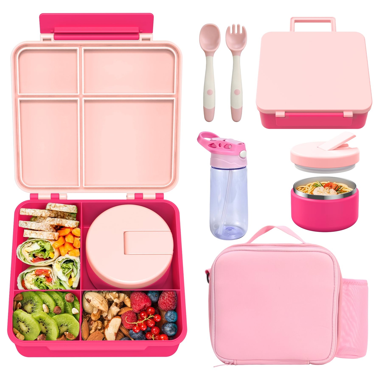 With 8oz Soup Thermo Water Bottle Kids Leakproof Lunch Food