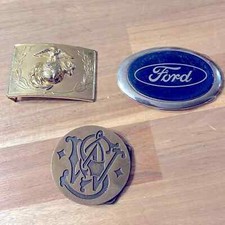 Vintage belt buckle collection