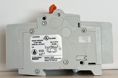 Sprecher Schuh L9-15/3/D Miniature Circuit Breaker 15A 3-Pole UL489