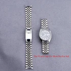 For Seiko 5 SNXS75 SNXS79K1 Hollow Curved End 19mm  Watch Band Jubilee Bracelet