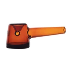 MJ Arsenal DECO Hand Pipe AMBER 4" Borosilicate Glass 20mm Bowl Diameter