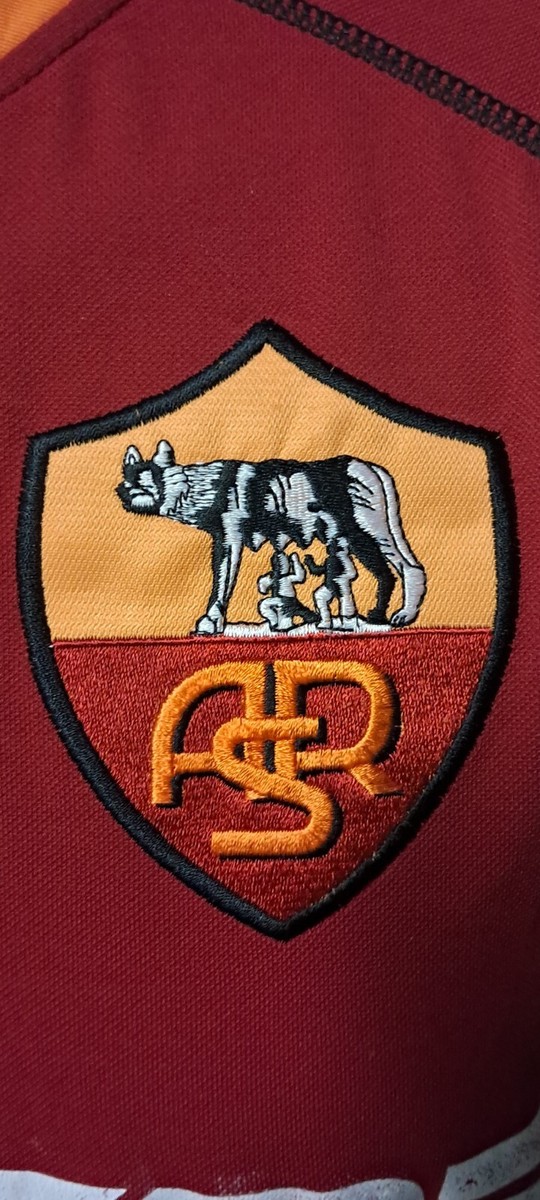 Maillot De Football AS Roma Panucci - Match Issu & Porté & Signé | Occasion Collector | Fabriqué En Slovénie