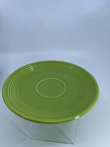 Vintage Fiesta Fiestaware HLC chartreuse Saucer Green Dish Vintage Tea Saucer