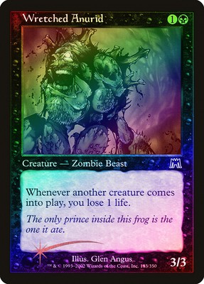 Wretched Anurid FOIL Onslaught NM Black Common MAGIC GATHERING CARD