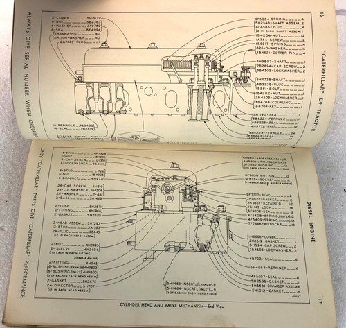 Caterpillar CAT 1955 D6 Tractor Torque Converter Drive Parts Manuals Form 31517 - Picture 6 of 11
