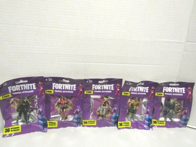 Epic Games Fortnite Official Figural  Keychain Lot Of 5 Legendary Foil Packs NEW