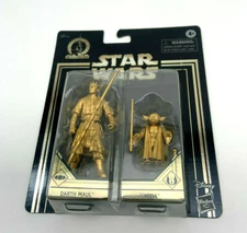 Star Wars Skywalker Saga Commemorative Edition Darth Maul/Yoda Gold Figure NIP