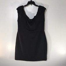 Lily Rose Black Scoopneck Above Knee Dress Womens Size 2X New 