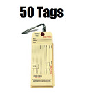 50Pc Heavy Duty Tie On Repair Tickets Tags Hang Claim Check Repairing