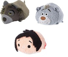 new Disney THE JUNGLE BOOK Tsum Tsum 3.5  Mini Plush Set 3 - MOWGLI BALOO RAKSHA