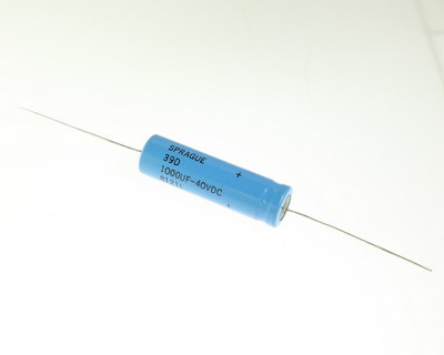 3x 1000uF 40V Axial Electrolytic Aluminum Capacitor mfd DC 1000mfd 40VDC 39D