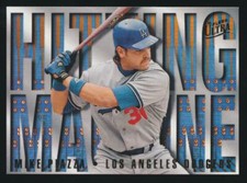 1995 Fleer Ultra - Hitting Machine (Insert) #9 Mike Piazza, L.A. Dodgers, HOF.