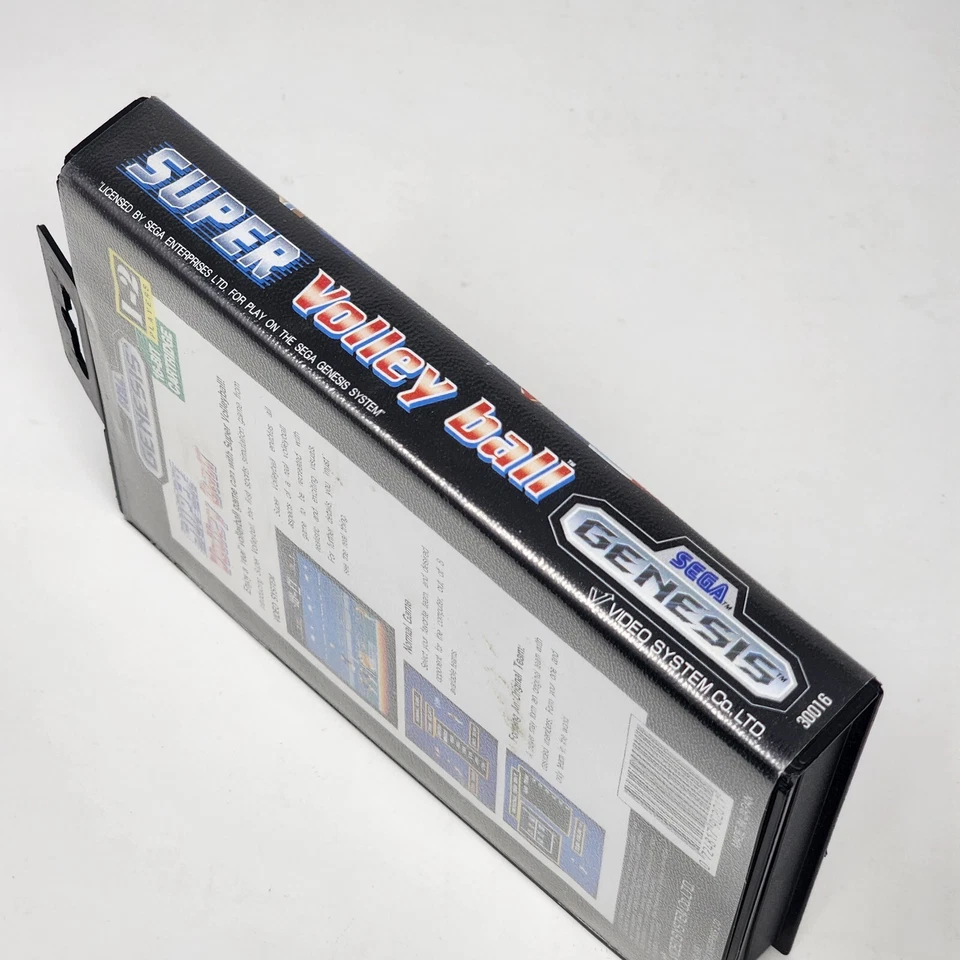 Super Volley Ball (Sega Genesis) Complete in Box - Authentic & Tested - Image 3 of 4