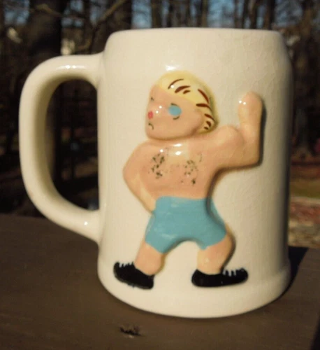 Vintage Pfaltzgraff Pottery Co.Muggsy Mug Brawney Bertram Jessop Design York,PA.