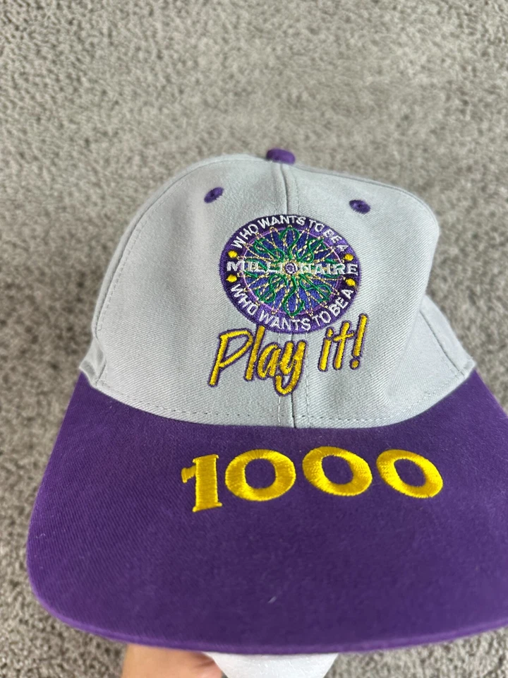 复古 Disney Who Wants To Be A Millionaire 帽子 男式 OS SnapBack 比赛帽 — 第 3/4 张图片