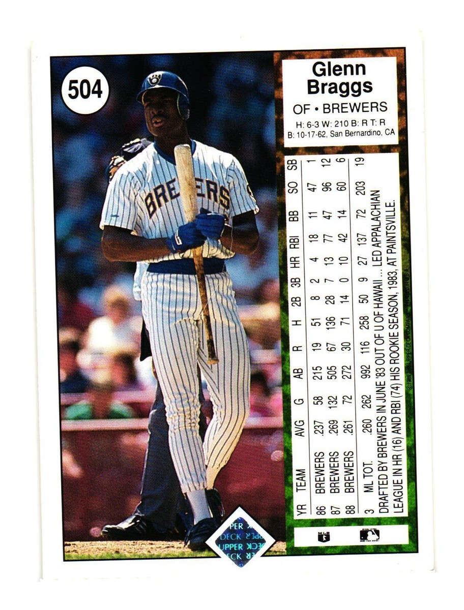 1989 Upper Deck #504 Glenn Braggs | eBay