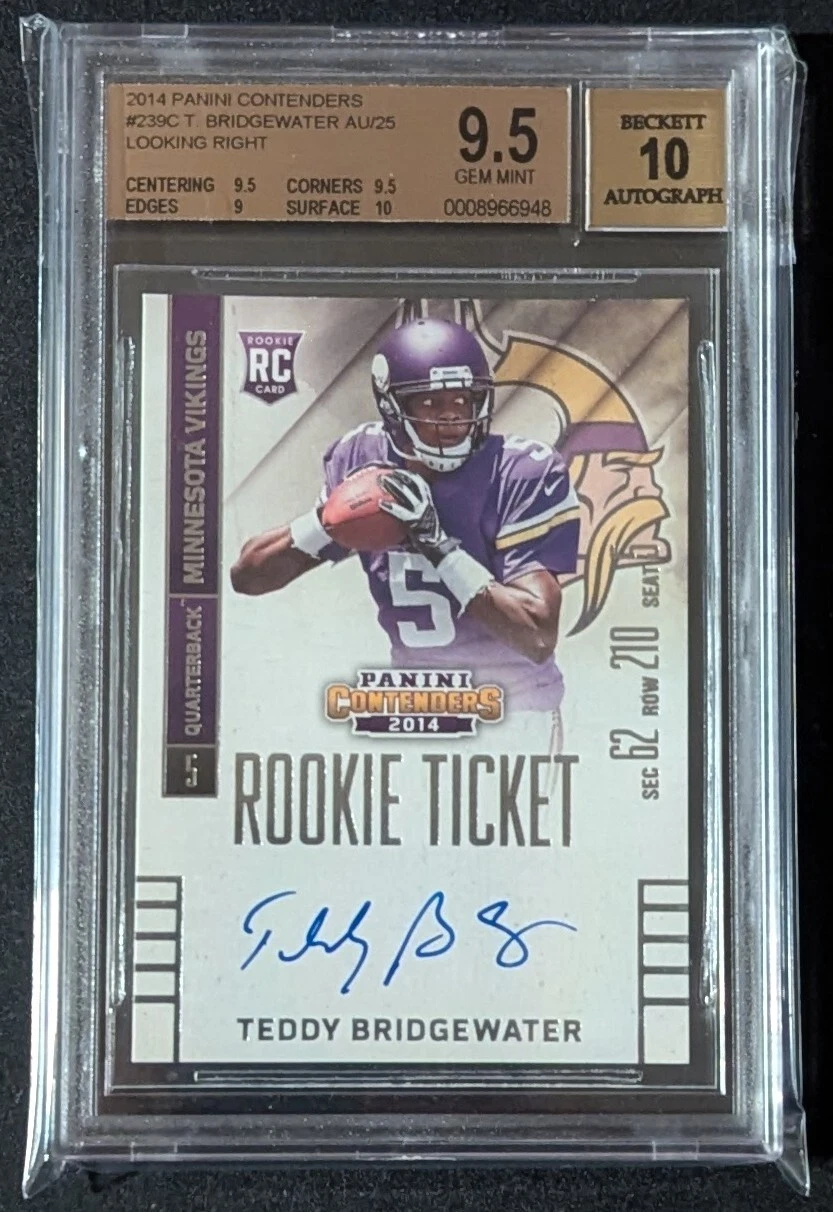 Teddy Bridgewater Panini Contenders Draft Class #2 Base