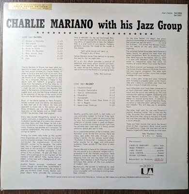 チャーリー・マリアーノModern Saxophone Stylings ジャズ 【公式通販】