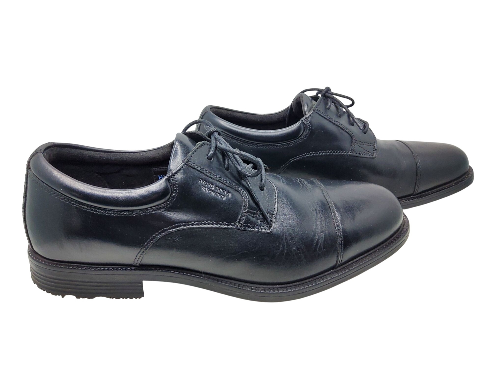 SAOLA Scarpe stringate uomo Rockport Walkability nere impermeabili pelle punta cappuccio