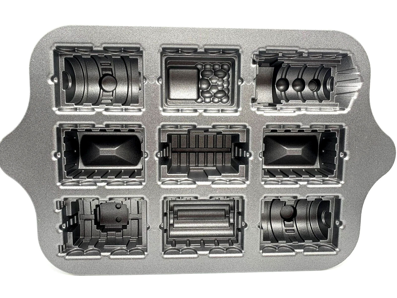 Nordic Ware Train Engine Car Caboose Cupcake Cake Muffin Pan 5 Cup 9 Designs