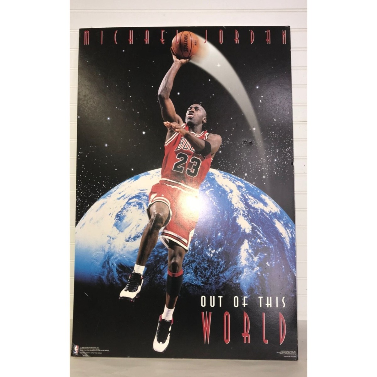 NIKE マイケル・ジョーダン　ポスター 1995年製 Vintage 1995 Michael Jordan #23 Out of This World Poster | eBay